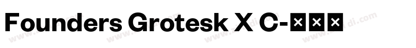 Founders Grotesk X C字体转换